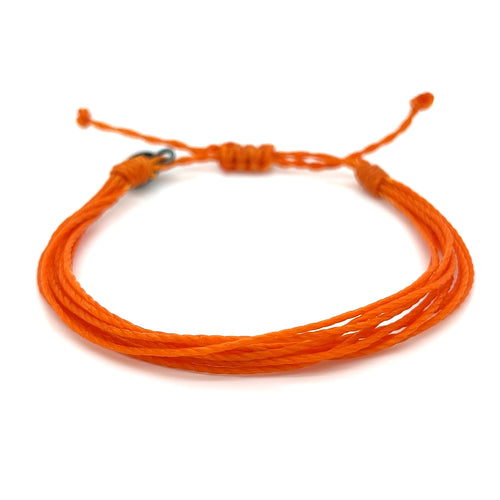 Sunny Orange 9 String Bracelet