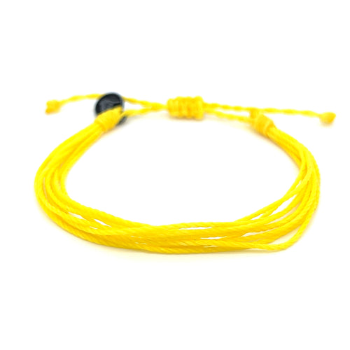 Lemon Yellow 9 String Bracelet