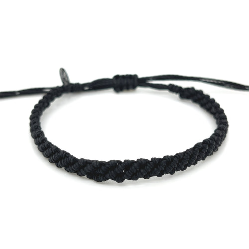 Jet Black 4 String Bracelet
