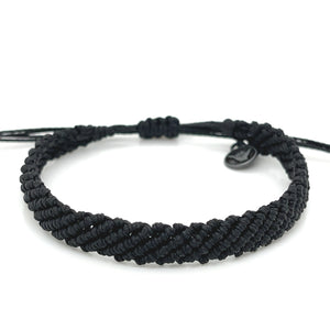 Jet Black 6 String Bracelet