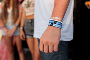 Neon Stripes Wristband Bracelet