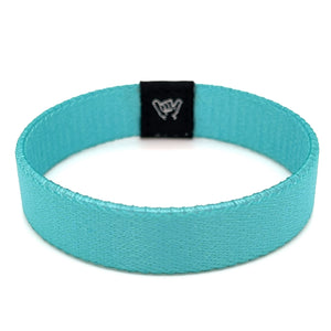 Aqua Blue Wristband Bracelet