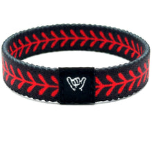 Load image into Gallery viewer, Black Baseball Wristband Bracelet