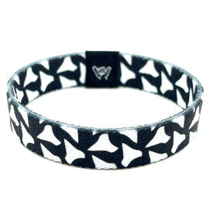 Black Shark Tooth Wristband Bracelet