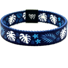 Load image into Gallery viewer, Blue Palms Wristband Bracelet