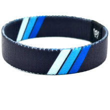 Load image into Gallery viewer, Blue Retro Stripes Wristband Bracelet