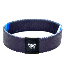 Load image into Gallery viewer, Blue Retro Stripes Wristband Bracelet