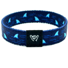 Load image into Gallery viewer, Blue Shark Fin Wristband Bracelet