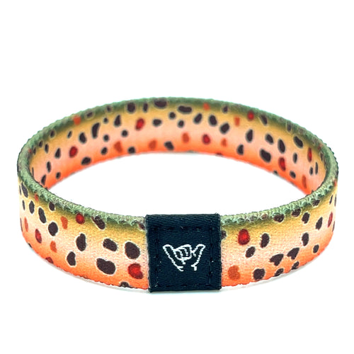 Brown Trout Skin Wristband Bracelet