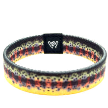 Load image into Gallery viewer, Golden Trout Skin Wristband Bracelet