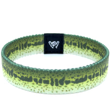 Load image into Gallery viewer, Largemouth Bass Skin Wristband Bracelet