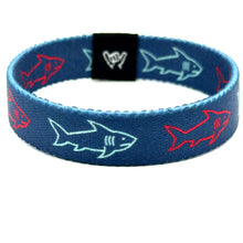 Load image into Gallery viewer, Looming Sharks Wristband Bracelet