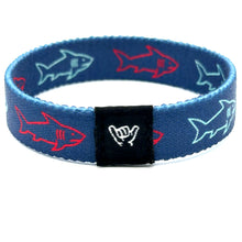 Load image into Gallery viewer, Looming Sharks Wristband Bracelet