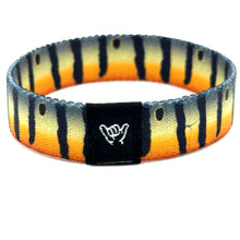 Load image into Gallery viewer, Peacock Bass Skin Wristband Bracelet