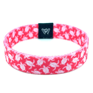 Pink Sea Turtle Wristband Bracelet