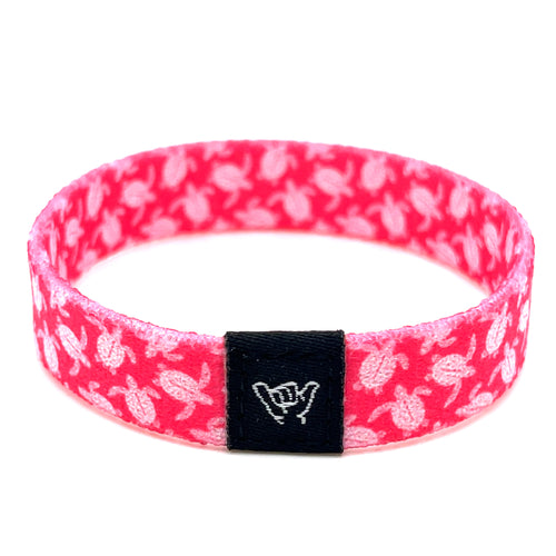 Pink Sea Turtle Wristband Bracelet
