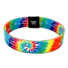 Load image into Gallery viewer, Psychedelic Tie Dye Wristband Bracelet