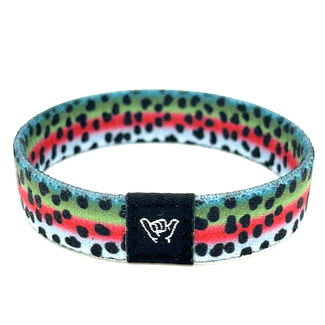 Rainbow Trout Skin Wristband Bracelet