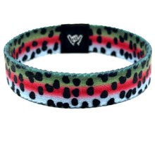 Load image into Gallery viewer, Rainbow Trout Skin Hang Loose Band Wristband Bracelet