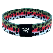 Load image into Gallery viewer, Rainbow Trout Skin Hang Loose Band Wristband Bracelet
