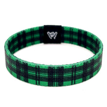 Load image into Gallery viewer, Green Acres Flannel Wristband Bracelet