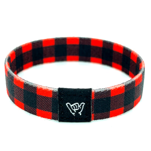 Redwoods Flannel Wristband Bracelet