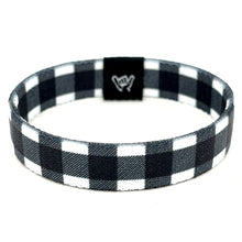 Load image into Gallery viewer, Alpine White Flannel Wristband Bracelet