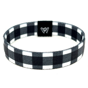 Alpine White Flannel Wristband Bracelet