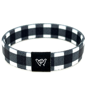 Alpine White Flannel Wristband Bracelet