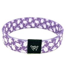 Load image into Gallery viewer, Purple Sea Turtle Wristband Bracelet