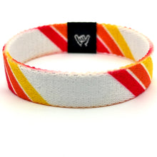 Load image into Gallery viewer, White Retro Stripes Wristband Bracelet