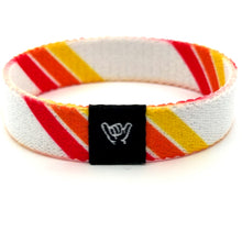 Load image into Gallery viewer, White Retro Stripes Wristband Bracelet