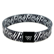 Load image into Gallery viewer, Zebra Stripe Wristband Bracelet