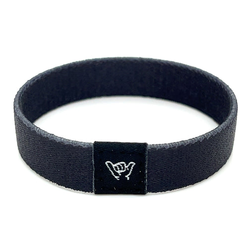 Jet Black Wristband Bracelet