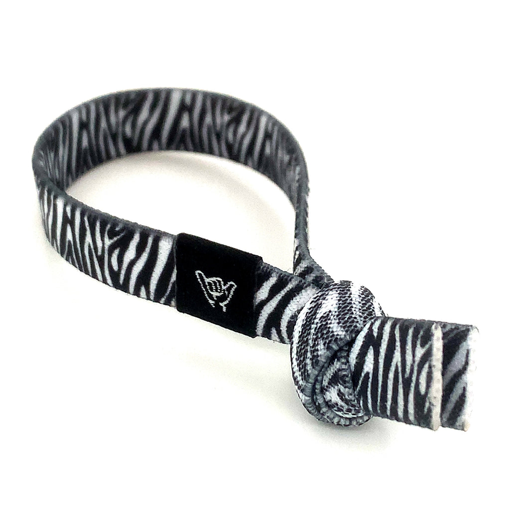 Zebra Stripe Knotband Bracelet